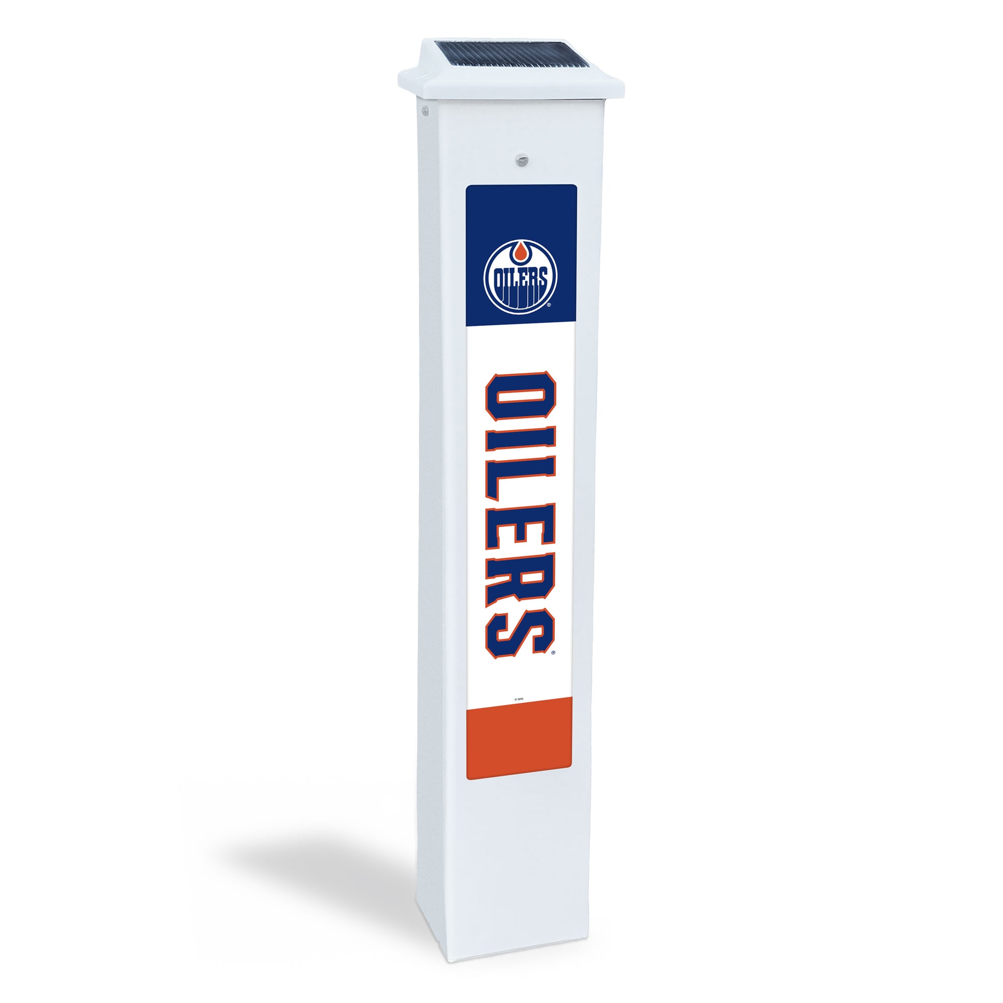 Edmonton Oilers 25" Solar Light Glow Post