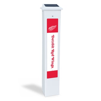 Detroit Red Wings 25" Solar Light Glow Post