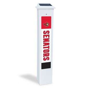 Ottawa Senators 25" Solar Light Glow Post