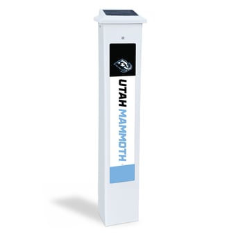Utah Mammoth 25" Solar Light Glow Post