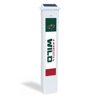 Minnesota Wild 25" Solar Light Glow Post