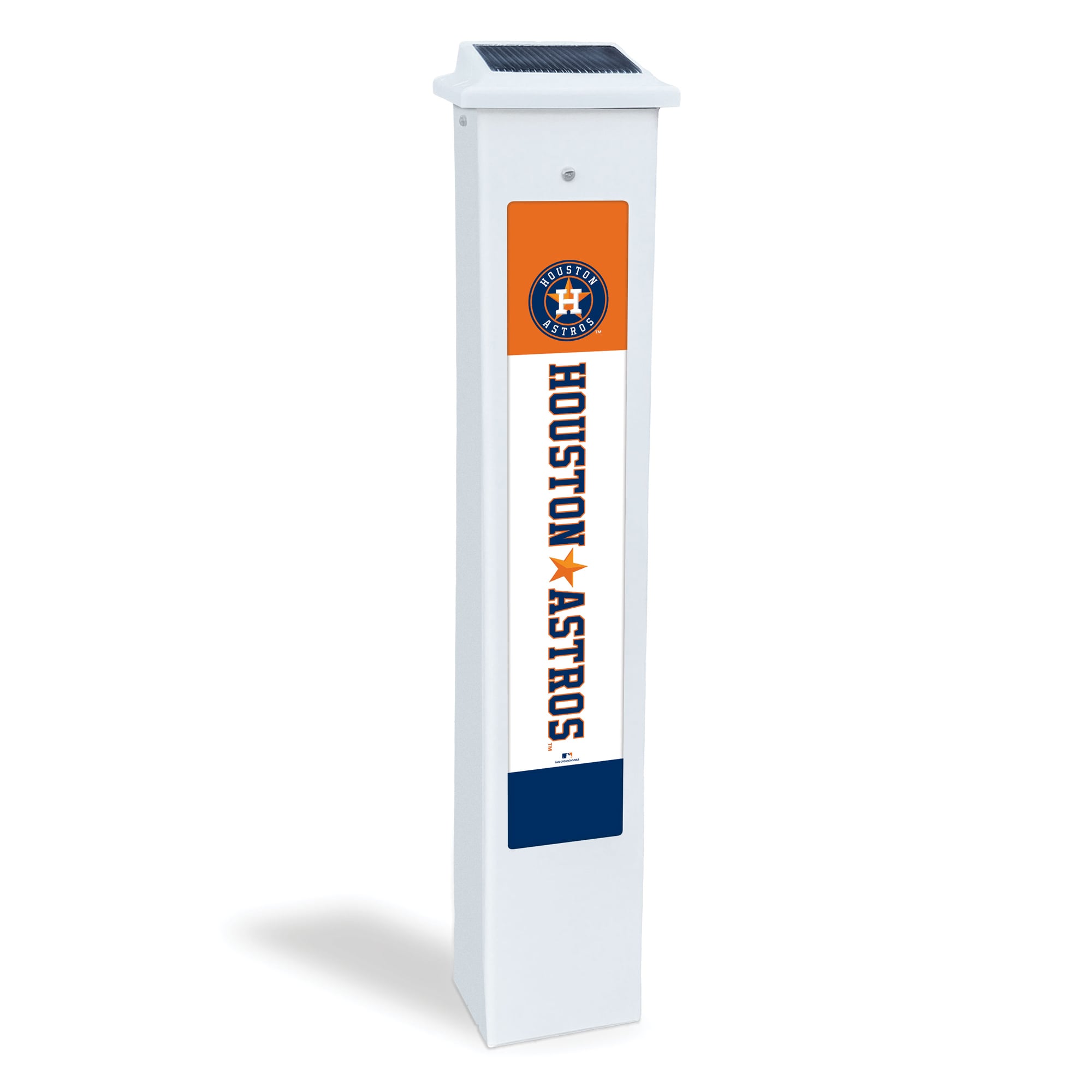 Houston Astros 25" Solar Light Glow Post