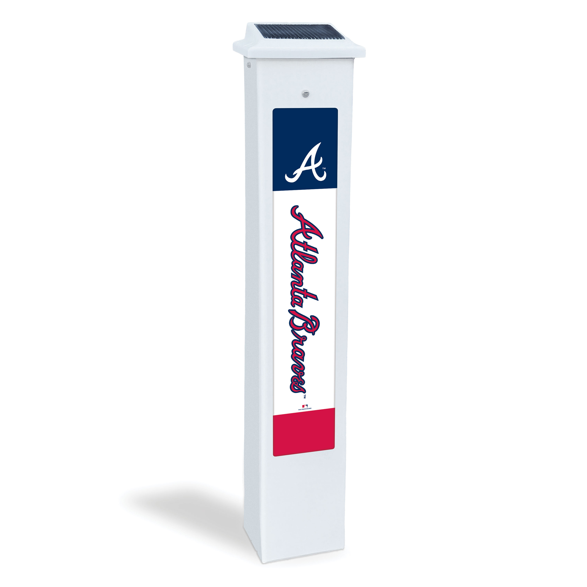 Atlanta Braves 25" Solar Light Glow Post
