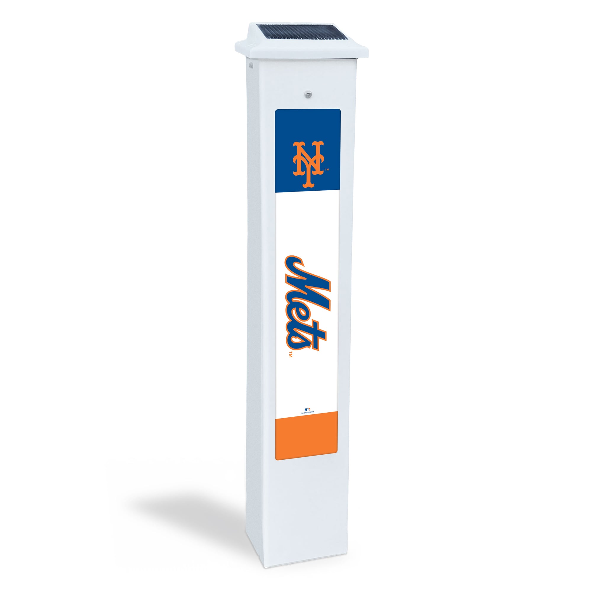 New York Mets 25" Solar Light Glow Post