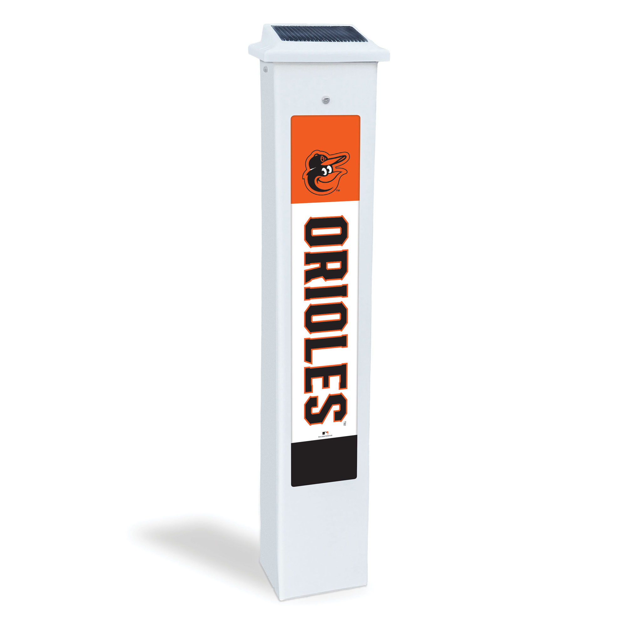 Baltimore Orioles 25" Solar Light Glow Post