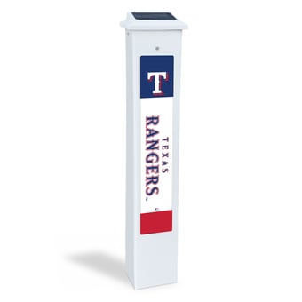Texas Rangers 25" Solar Light Glow Post