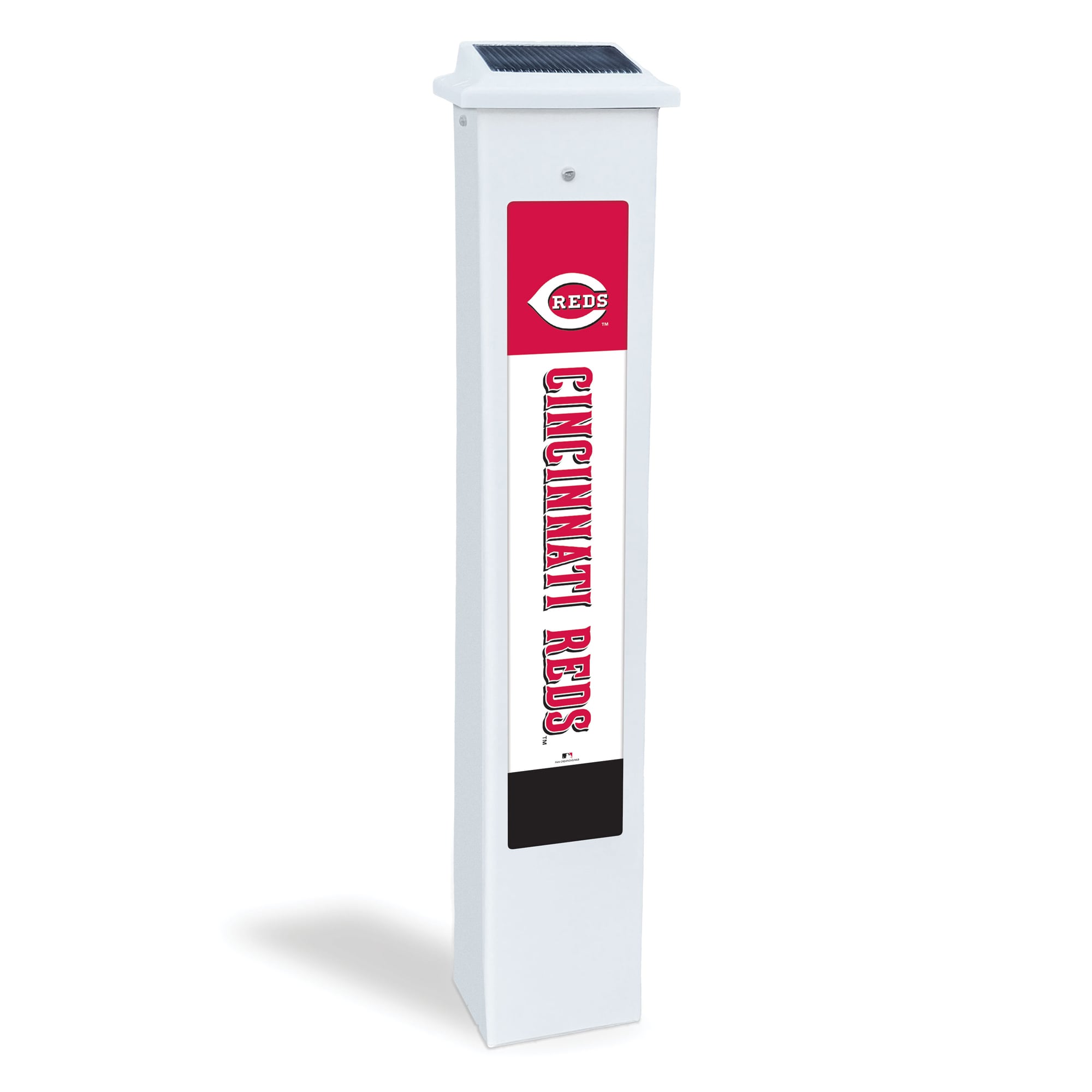 Cincinnati Reds 25" Solar Light Glow Post