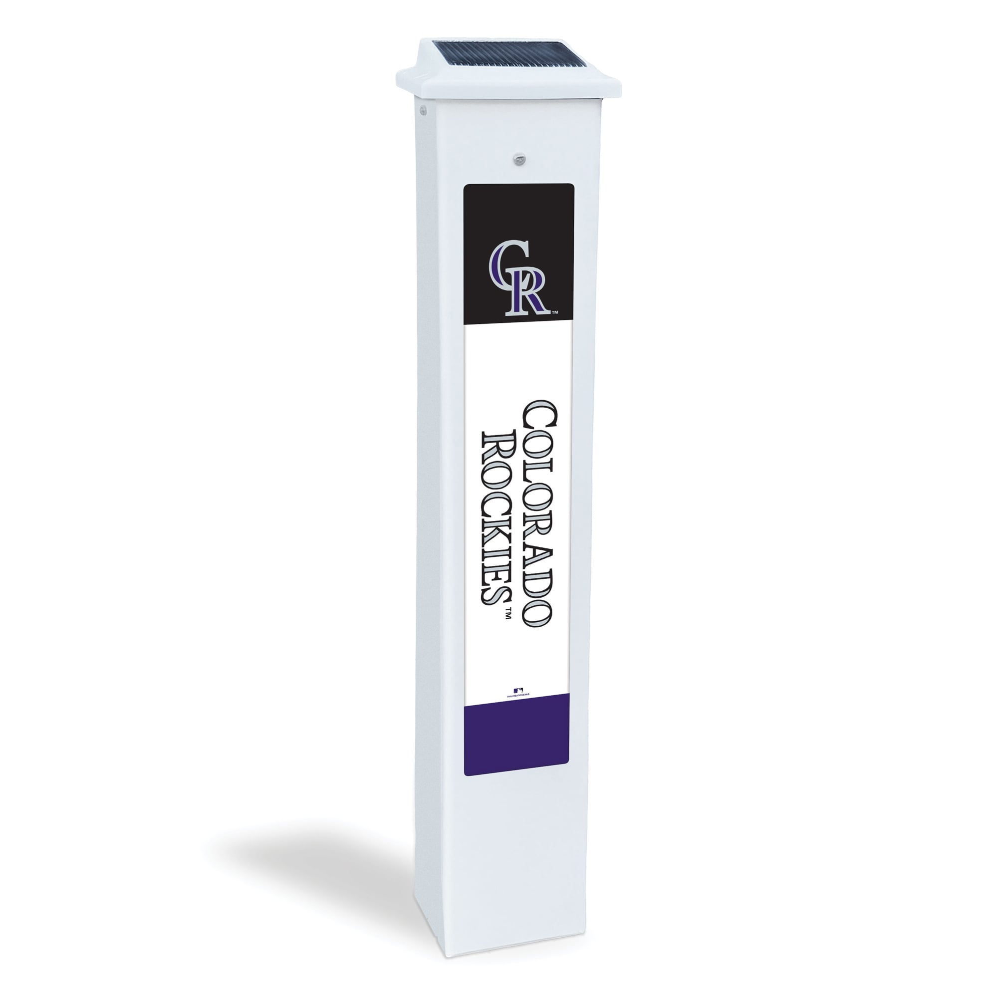 Colorado Rockies 25" Solar Light Glow Post