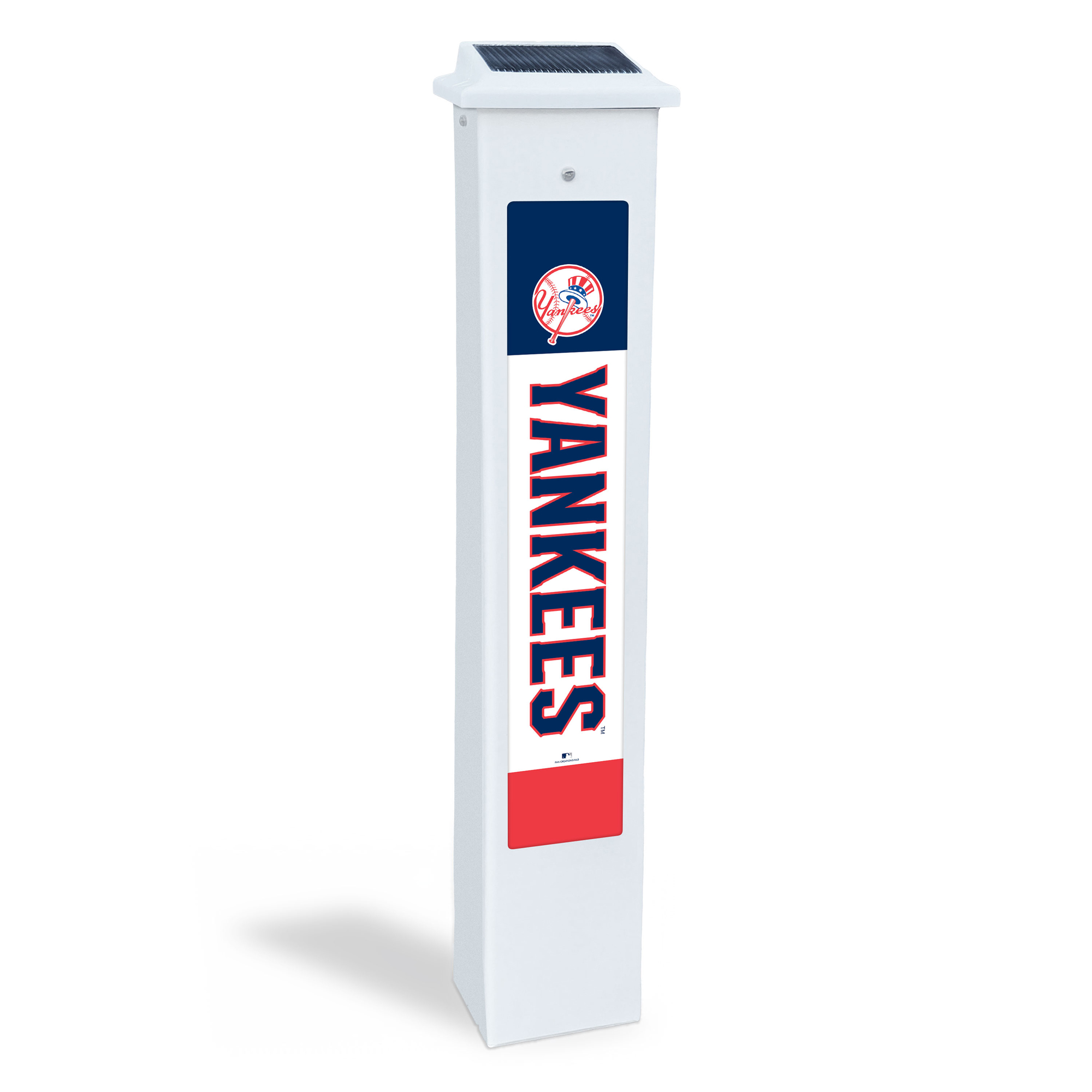 New York Yankees 25″ Solar Light Glow Post New York Yankees 25″ Solar Light Glow Post