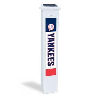 New York Yankees 25" Solar Light Glow Post