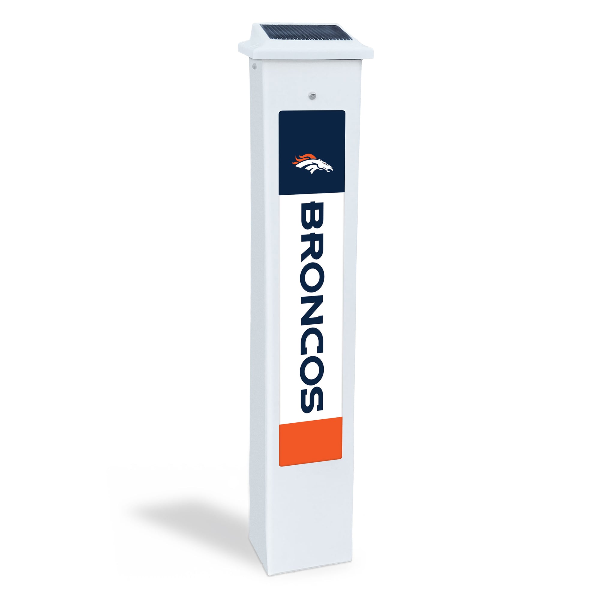 Denver Broncos 25" Solar Light Glow Post