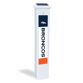 Denver Broncos 25" Solar Light Glow Post