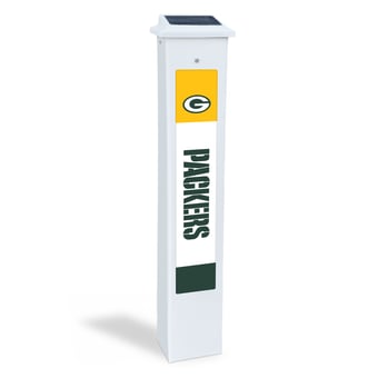 "Green Bay Packers 25"" Solar Light Glow Post"