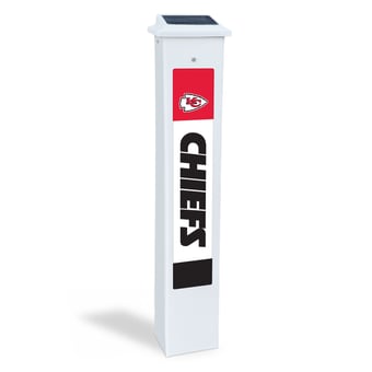 Kansas City Chiefs 25" Solar Light Glow Post