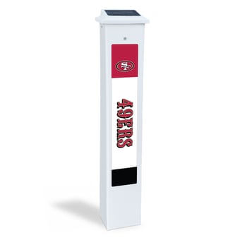 San Francisco 49ers 25" Solar Light Glow Post