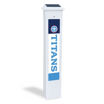 Tennessee Titans 25" Solar Light Glow Post