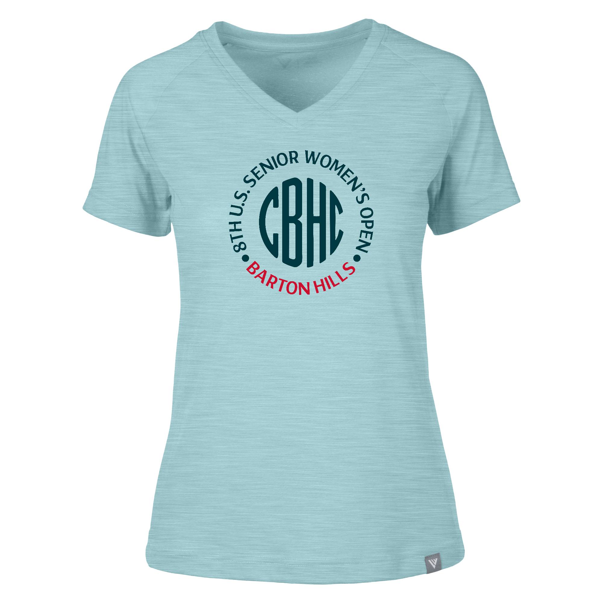 Women’s Levelwear Light Blue 2026 U.S. Senior Women’s Open Ariya V-Neck T-Shirt Women’s Levelwear Light Blue 2026 U.S. Senior Women’s Open Ariya V-Neck T-Shirt