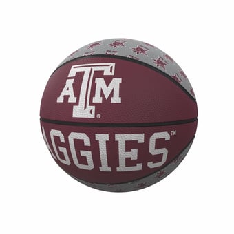 Logo Brands Texas A&M Aggies Repeating Logo Mini-Size Rubber Basketball