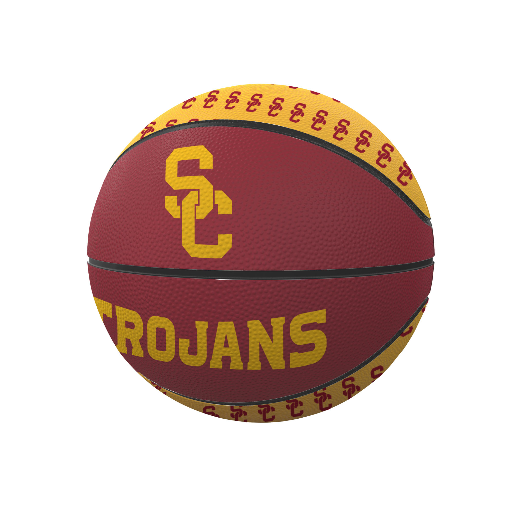 Logo Brands USC Trojans Repeating Logo Mini-Size Rubber Basketball