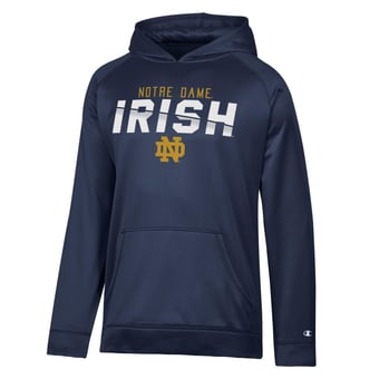 Men's Champion Navy Notre Dame Fighting Irish Dash Fleece Hoodie