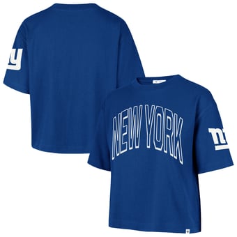 Women's '47 Royal New York Giants Call Out Reed City T-Shirt