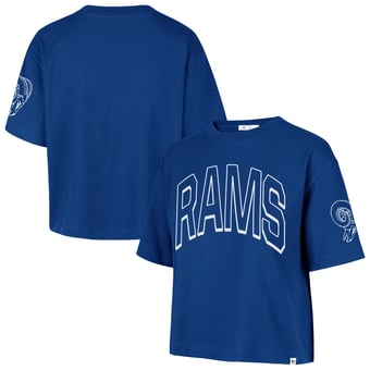 Women's '47 Royal Los Angeles Rams Call Out Reed City T-Shirt