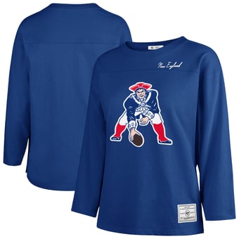 Women's '47 Royal New England Patriots Game Nod Timeless Long Sleeve T-Shirt