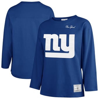 Women's '47 Royal New York Giants Game Nod Timeless Long Sleeve T-Shirt