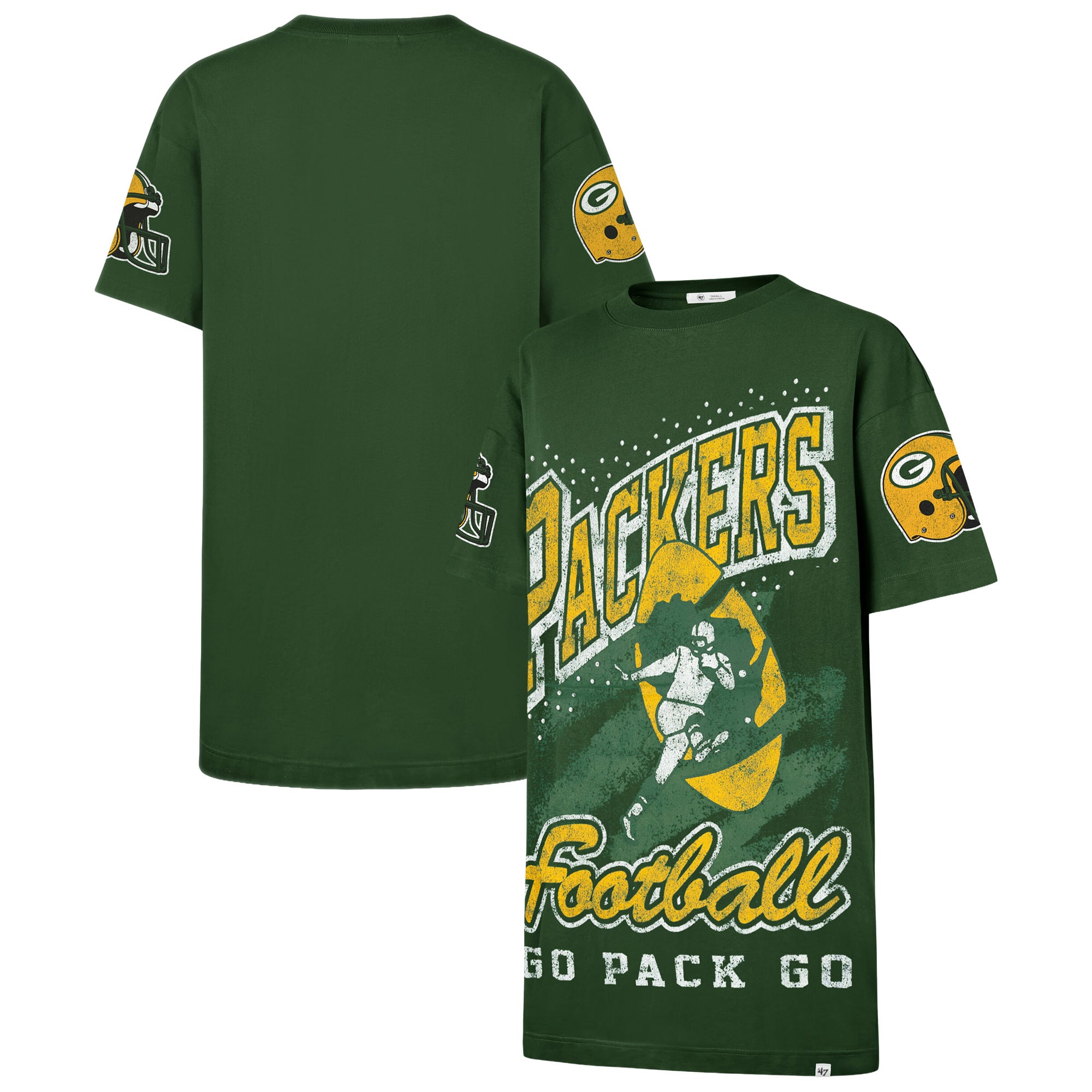 Women’s ’47 Green Green Bay Packers Oversized Gemstone Swash T-Shirt Dress Women’s ’47 Green Green Bay Packers Oversized Gemstone Swash T-Shirt Dress
