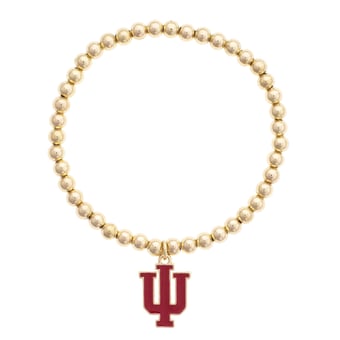 Women's CANVAS Style Indiana Hoosiers Logo Stretch Bracelet