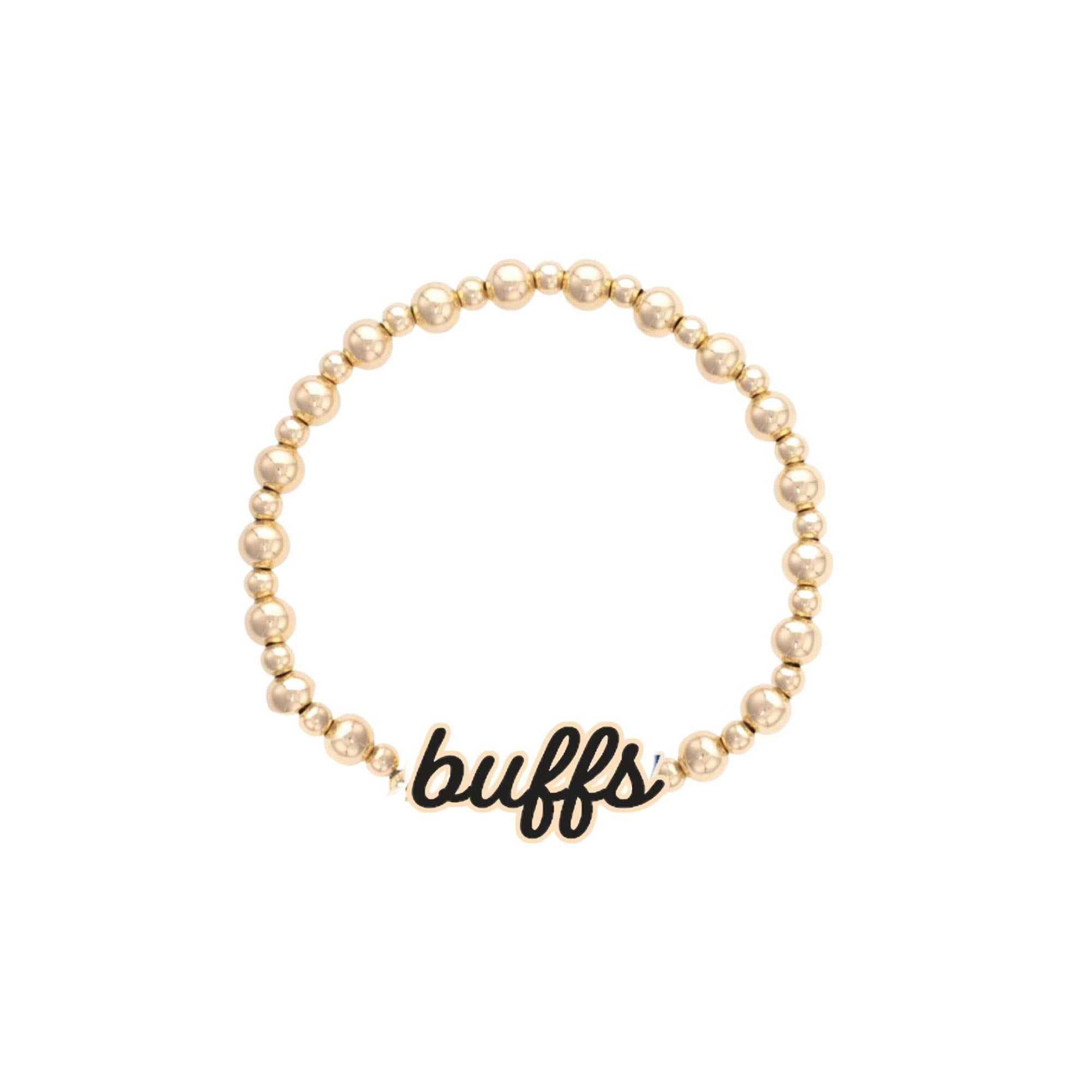 Women's CANVAS Style Colorado Buffaloes Enamel Autograph Stretch Bracelet