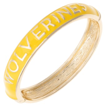 Women's CANVAS Style Michigan Wolverines Enamel Hinge Bangle