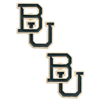 Women's CANVAS Style Baylor Bears Logo Stud Earrings