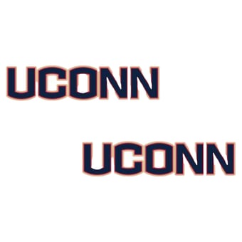 Women's CANVAS Style UConn Huskies Logo Stud Earrings