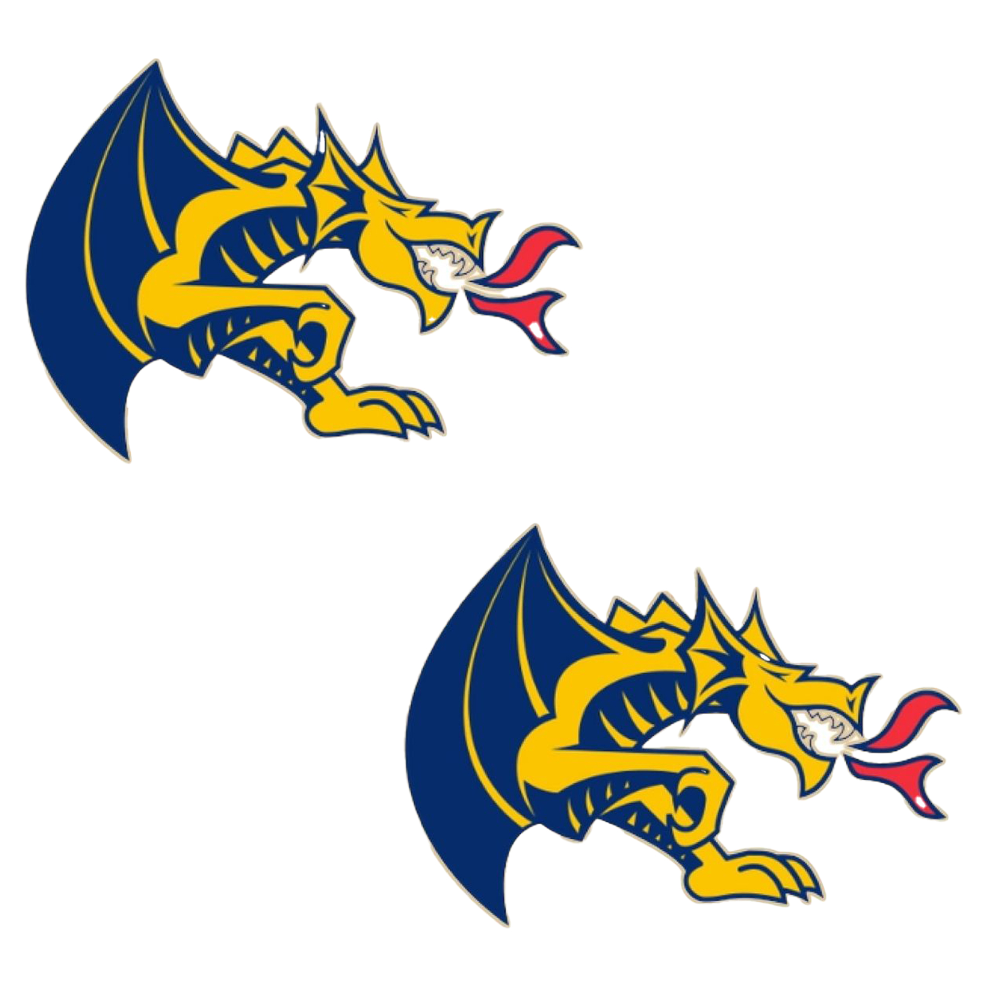 Women's CANVAS Style Drexel Dragons Logo Stud Earrings