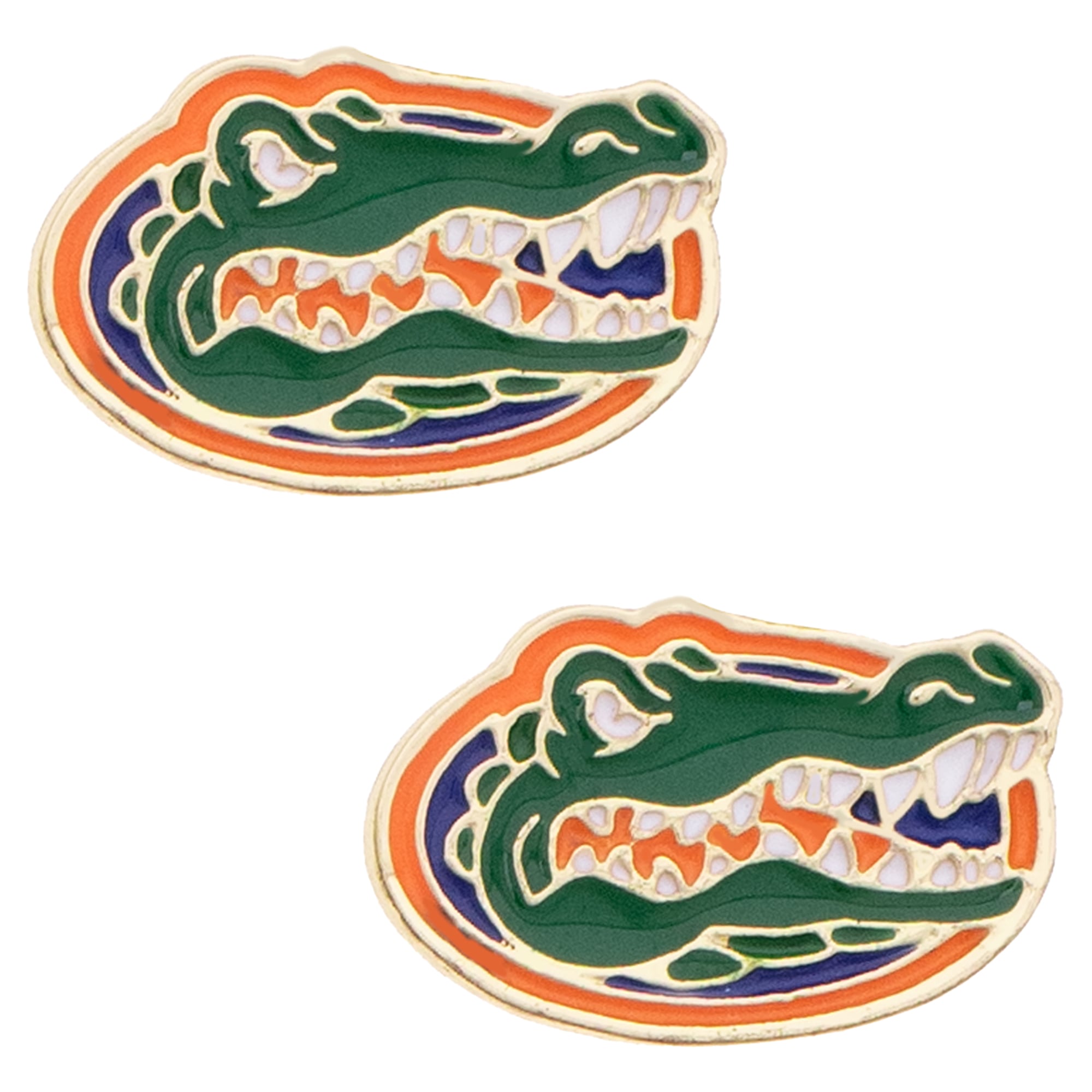 Women's CANVAS Style Florida Gators Logo Stud Earrings