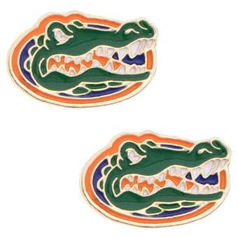 Women's CANVAS Style Florida Gators Logo Stud Earrings