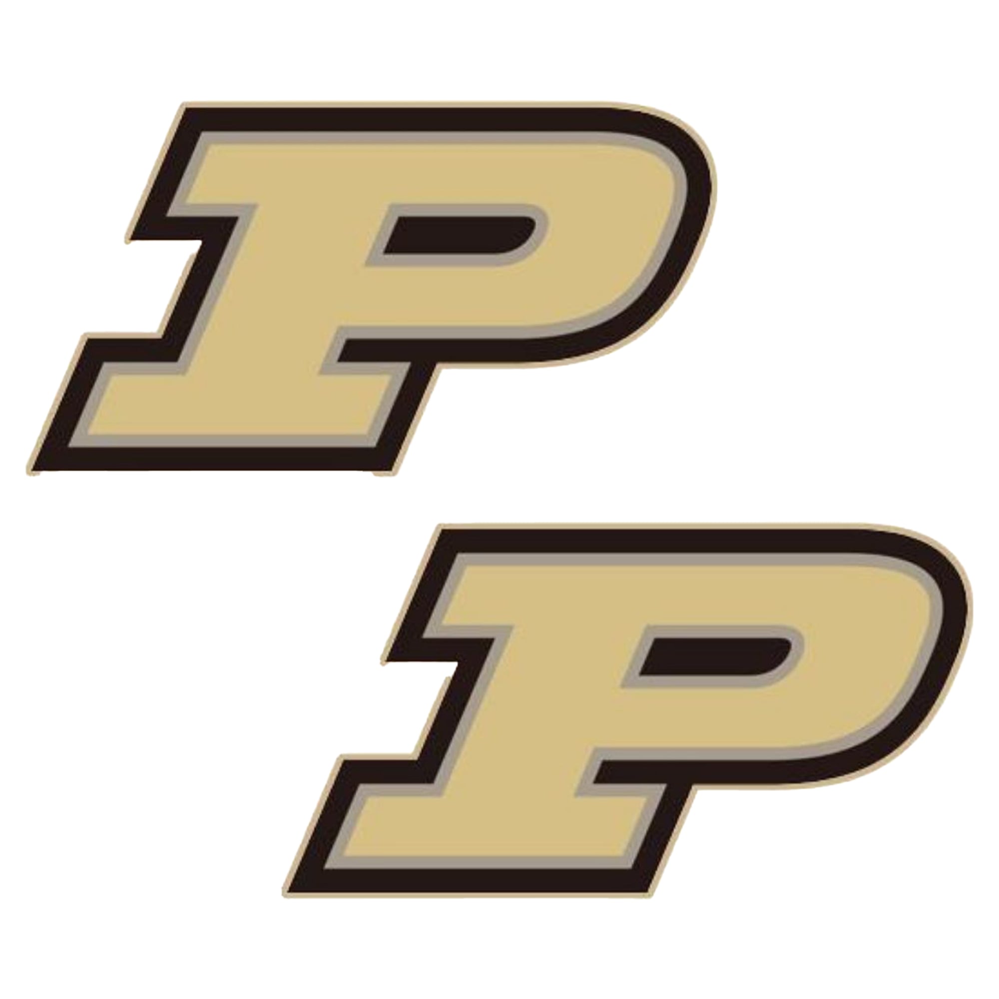 Women's CANVAS Style Purdue Boilermakers Logo Stud Earrings