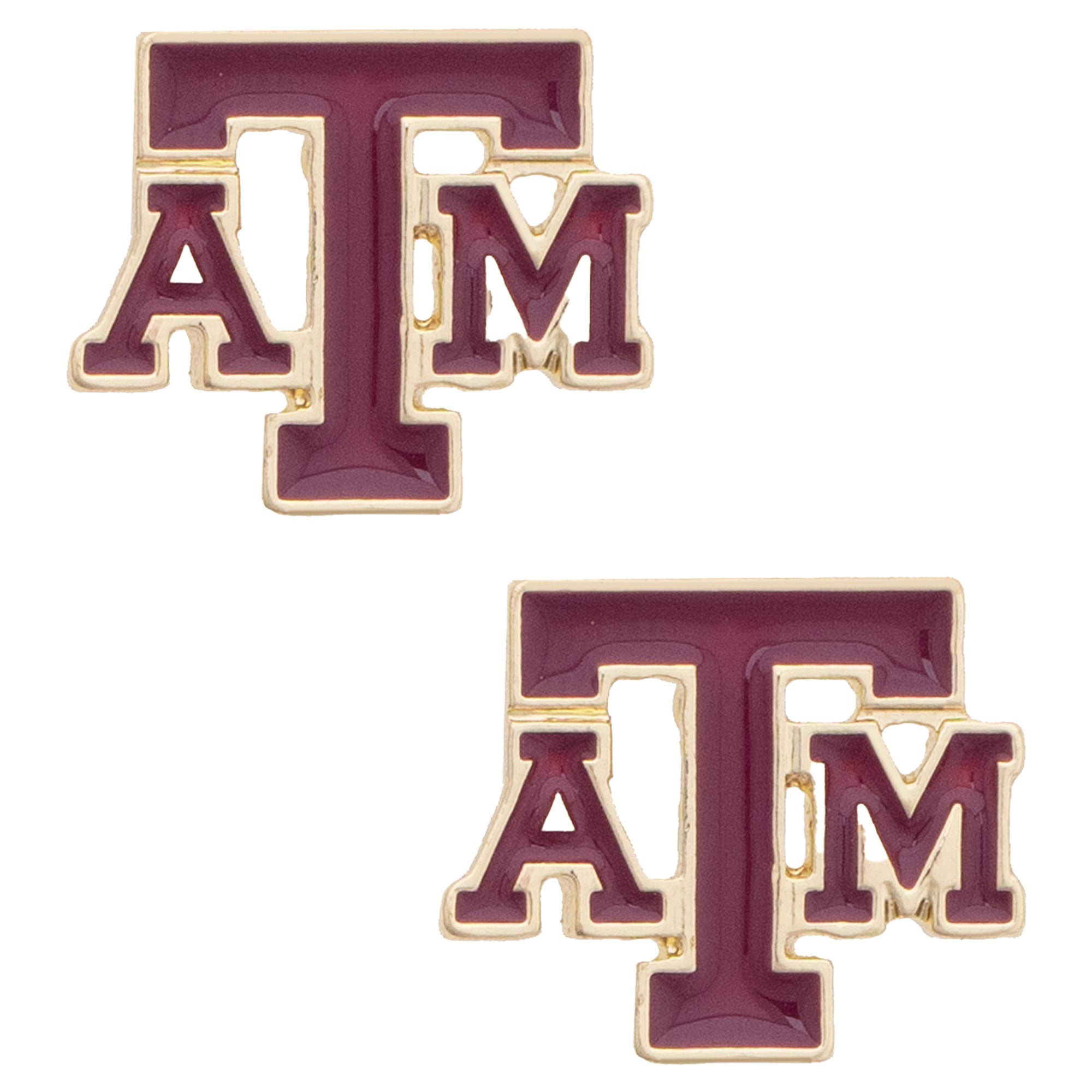 Women's CANVAS Style Texas A&M Aggies Logo Stud Earrings