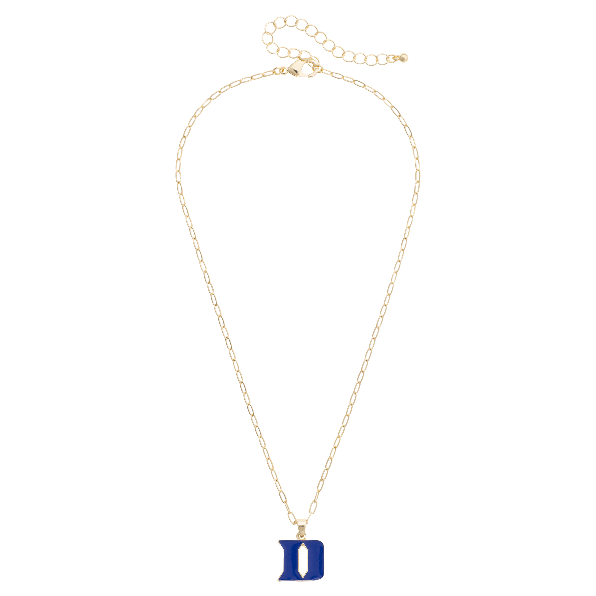 Women's CANVAS Style Duke Blue Devils 18K Gold-Plated Enamel Pendant Necklace