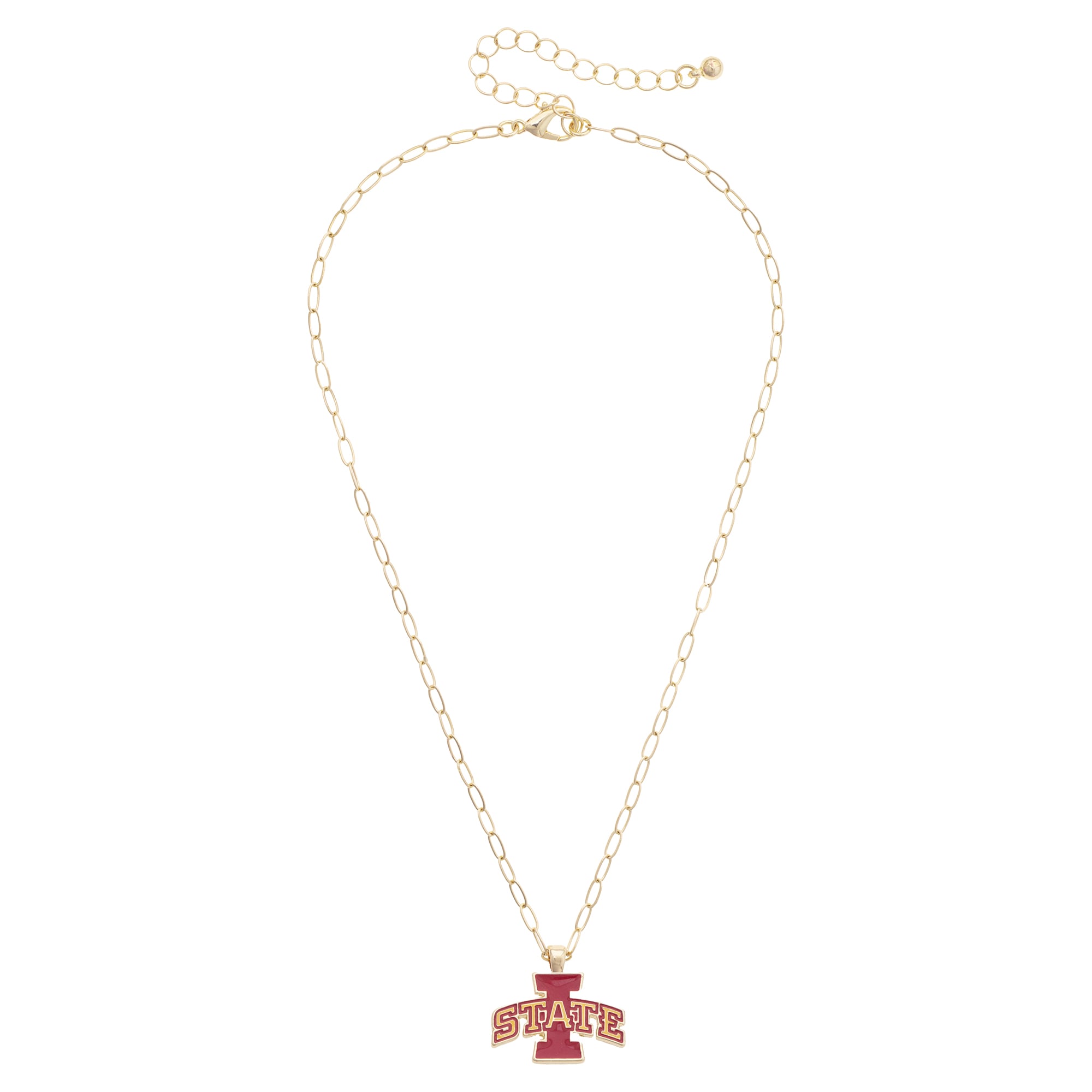 Women's CANVAS Style Iowa State Cyclones 18K Gold-Plated Enamel Pendant Necklace