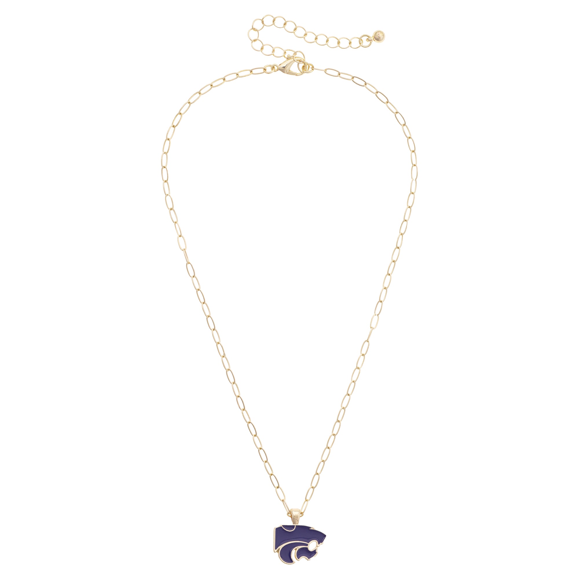 Women's CANVAS Style Kansas State Wildcats 18K Gold-Plated Enamel Pendant Necklace