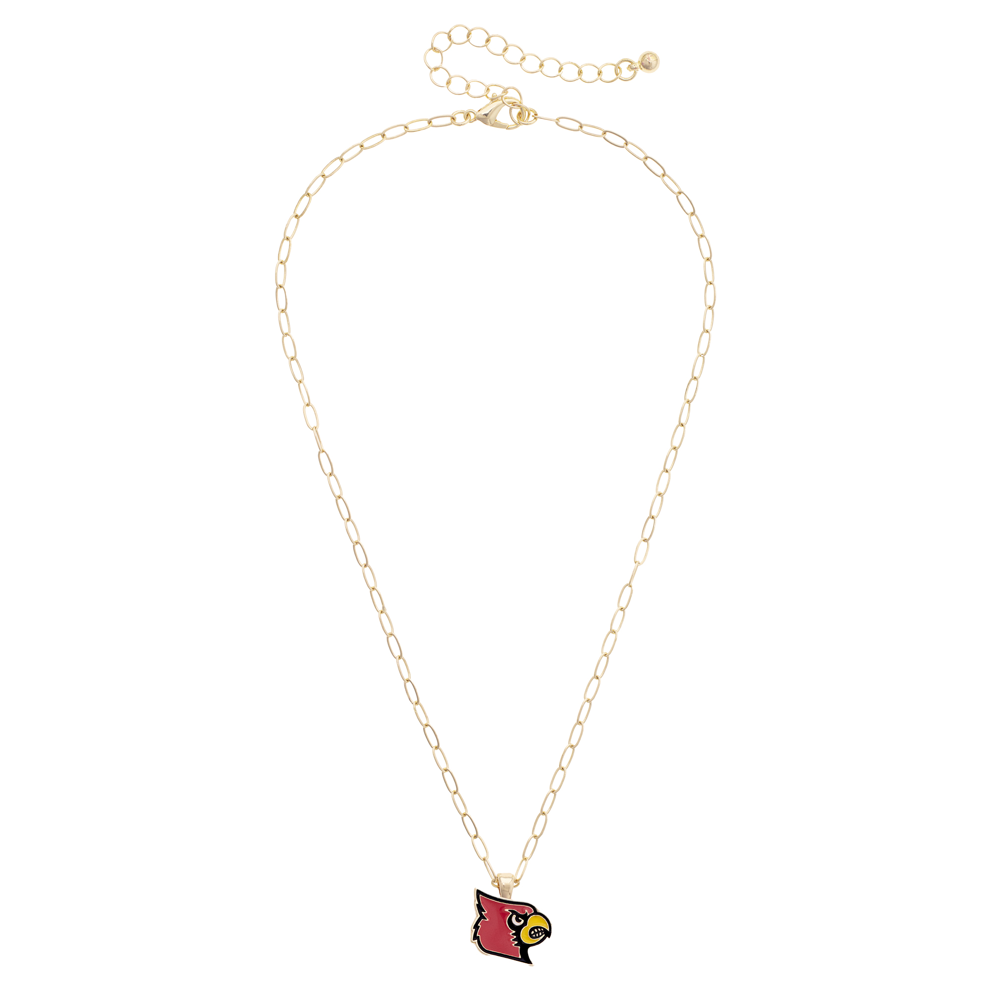 Women's CANVAS Style Louisville Cardinals 18K Gold-Plated Enamel Pendant Necklace
