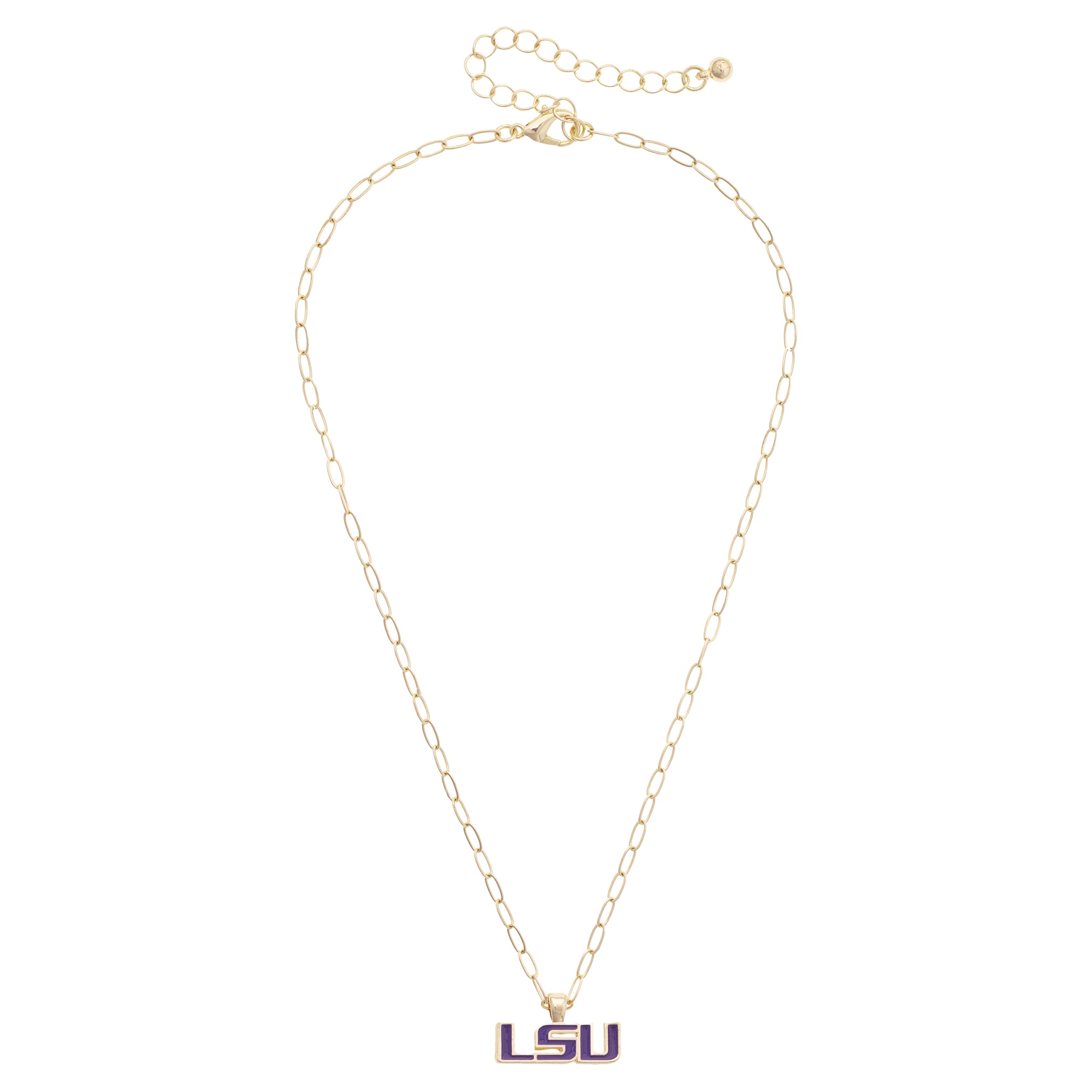 Women's CANVAS Style LSU Tigers 18K Gold-Plated Enamel Pendant Necklace