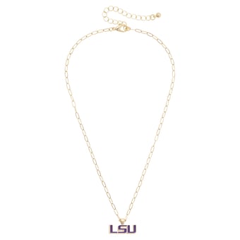 Women's CANVAS Style LSU Tigers 18K Gold-Plated Enamel Pendant Necklace