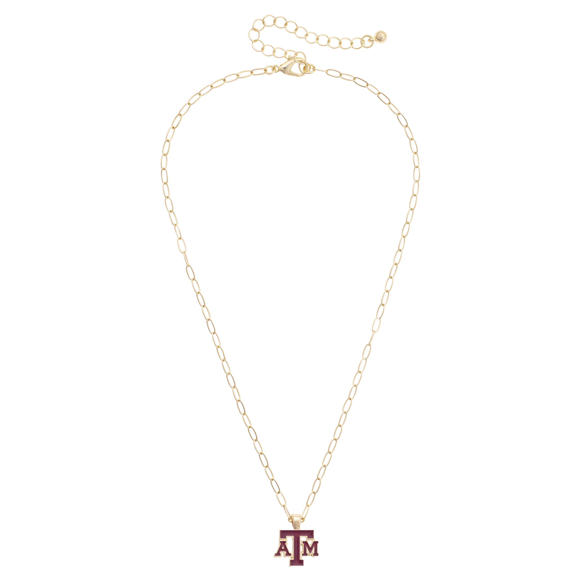 Women's CANVAS Style Texas A&M Aggies 18K Gold-Plated Enamel Pendant Necklace
