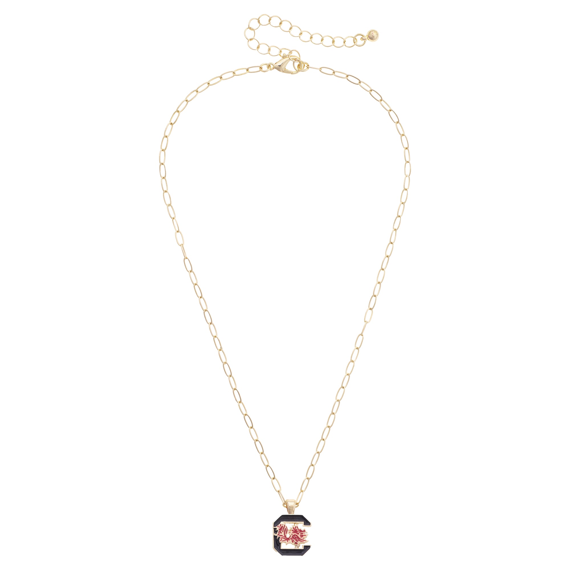 Women's CANVAS Style South Carolina Gamecocks 18K Gold-Plated Enamel Pendant Necklace