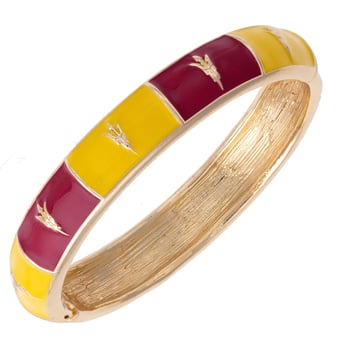 Women's CANVAS Style Arizona State Sun Devils Enamel Checkered Hinge Bangle