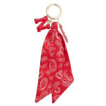 Women's CANVAS Style Nebraska Huskers 18K Gold-Plated Logo Bandana Scarf Bag Charm