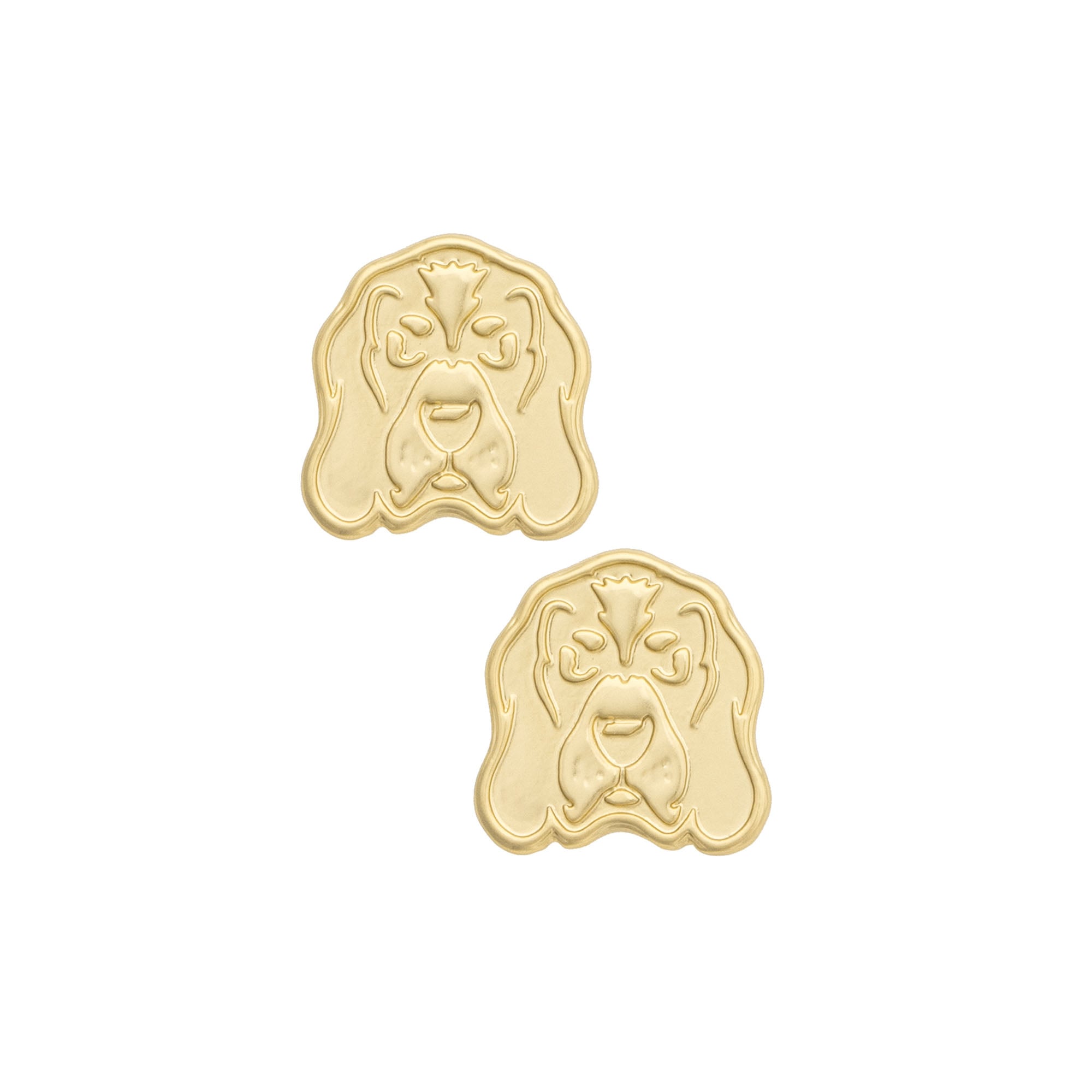 Women's CANVAS Style Tennessee Volunteers 24K Gold-Plated Stamped Earrings